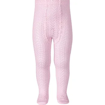 DĚTSKÉ PUNČOCHÁČE CONDOR HÁČKOVANÉ, PINK Velikost: 00 | výška 58-65 cm