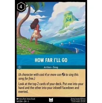 Sběratelská karetní hra Lorcana INK 161/204 How Far I'll Go - Into The Inklands Stav: Near Mint, Verze: NORMAL