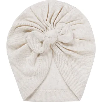Kojenecká čepice TURBAN NOPPIES NADA, KRÉMOVÝ Velikost: 6-12 MĚSÍCŮ