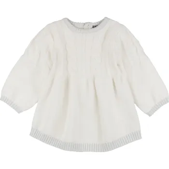 Kojenecké šaty LOSAN ŠATY LOSAN, PLETENÝ VZOR, KRÉMOVĚ BÍLÉ Velikost: 92