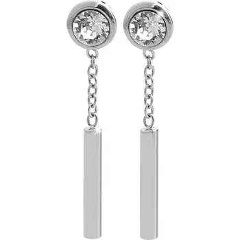Módní doplněk JSB bijoux s.r.o. Ocelové náušnice puzety krystal Swarovski a řetízek s tyčkou Crystal