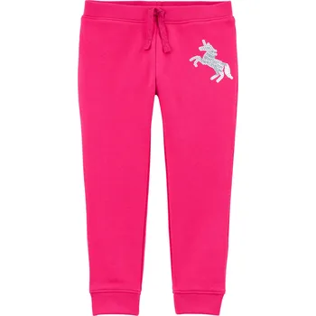 CARTER'S TEPLÁKY CARTER'S, S JEDNOROŽCEM, RŮŽOVÉ, BAVLNA / FLEECE Velikost: 24M