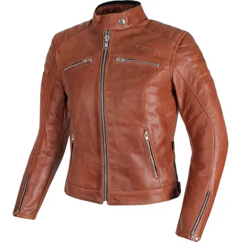 Moto bunda Dámská kožená bunda na motorku TXR Carmen hnědá Velikost: XS
