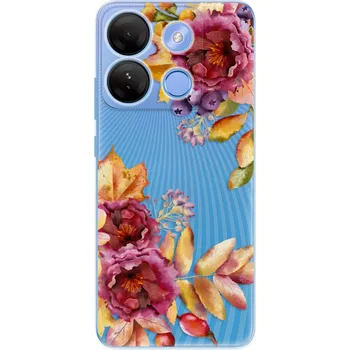 Telefonní příslušenství Odolné silikonové pouzdro iSaprio - Fall Flowers - Infinix Smart 7