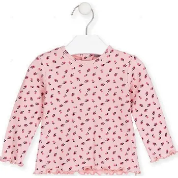 LOSAN TRIČKO LOSAN, S KYTIČKAMI, RŮŽOVÉ, BAVLNA Velikost: 68