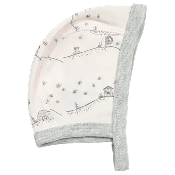 Kojenecká čepice ČEPIČKA FIXONI LITTLE BEE, S KRAJINKOU, RŮŽOVÁ Velikost: 44