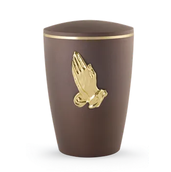 Smuteční dekorace Ekologická urna Venezia - Modlitba/Hnědá