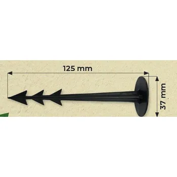 Plot Hřeb plastový (k fólii pod plot) - set 100 ks - Vysoká Kvalita Za Skvělou Cenu