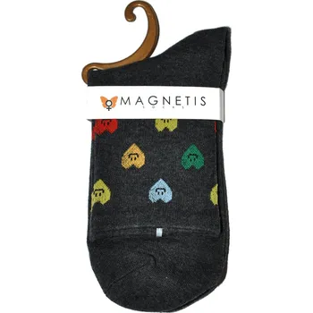 Pánské ponožky Dámské ponožky Magnetis 75 Colorful Hearts 21/22 grafit Univerzální