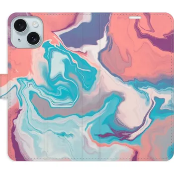 Pouzdro na mobilní telefon Flipové pouzdro iSaprio - Abstract Paint 06 - iPhone 15 Plus