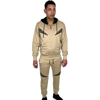 Pots Milano Pánská béžová tepláková souprava Béžová L