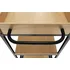Servírovací stolek Tempo Kondela Vinita 78 x 43 x 82 cm černý/dub světlý