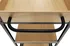 Servírovací stolek Tempo Kondela Vinita 78 x 43 x 82 cm černý/dub světlý