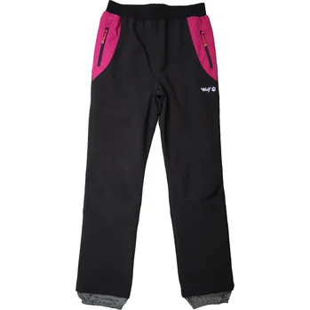 Dívčí kalhoty Dívčí softshellové kalhoty černé WOLF B2482 Velikost: 122