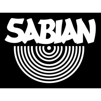 Blána LOGO SABIAN samolepící,bílé 60736