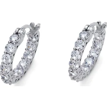 Šperk Stříbrné náušnice s krystaly Swarovski Oliver Weber Glacier CZ WHI