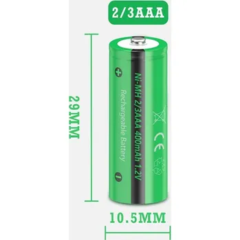 PKcell 1.2V 2/3AAA Akumulátorová baterie NiMH pro solární lampičky