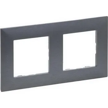 vypínač NILOÉ STEP RÁMEČEK 2P OCEL BROUŠENÝ LEGRAND 863992