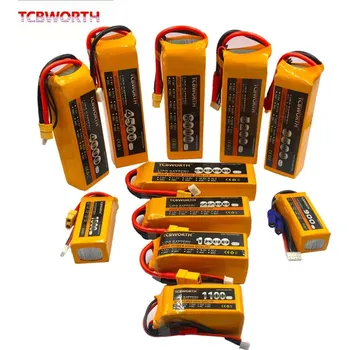 RC model letadla TCBWORTH RC Lipo baterie 4S 14.8V 2200mAh 3300mAh 4000mAh 5200mAh 6000mAh 25C 35C 60C Pro RC vrtulník