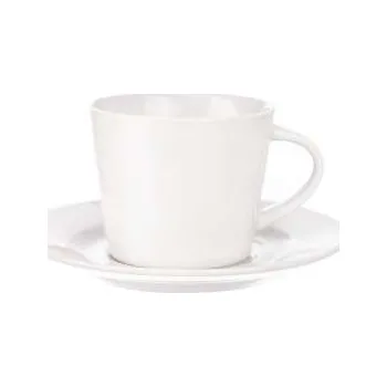 Sada nádobí Hrnky s podšálky Orion Mona - porcelánové, bílé, 180 ml, sada 6 ks