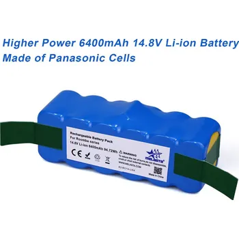 6.4Ah 14.8V Li-ion Baterie pro iRobot Roomba 500 600 700 800 Series 510 530 531 532 550 585 561 620 630 650 760 770 780 870 880
