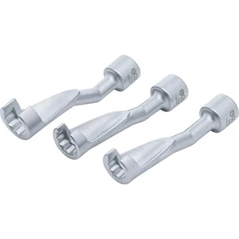 Klíč Otevřené očkové klíče na vstřikovací potrubí, 1/2", 14, 17, 19 mm, na liště - BGS 8450