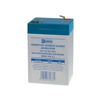 Záložní baterie Záložní akumulátor (baterie) EMOS NP 4,2-6 I (4,2Ah, 6V) (6V 4Ah GT6-4) B9641 ke svitilně 3810