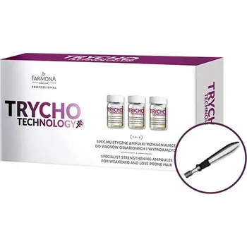 Vlasová regenerace Farmona TRYCHO TECHNOLOGY Speciální zesilovací ampule pro slabé a vypadávající vlasy - 10 x 5 ml