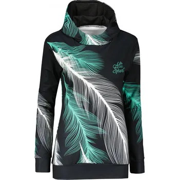 Dámská mikina Dámská funkční mikina premium ALTISPORT VOJ/ALW001MI01 ČERNÁ/TYRKYSOVÁ S