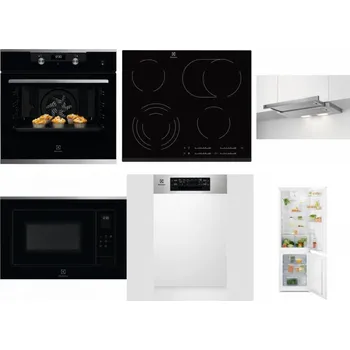Set domácích spotřebičů ELECTROLUX KODEH70X + ELECTROLUX EHF6547FXK + ELECTROLUX LFP326S + ELECTROLUX LMS4253TMX + ELECTROLUX EEM43300IX + ELECTROLUX LND5FE18S