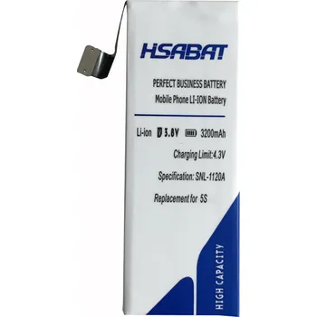 Baterie pro mobilní telefon HSABAT 100% nová 3200mAh baterie pro Apple iPhone 5S pro iPhone5S iPhone5c iPhone 5c