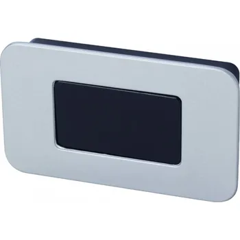 Nábytkové kování Walteco Úchytka pro posuvné dveře Murcia 64mm, matný chrom+černá