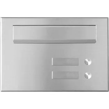 Poštovní schránka PSD-V 2x zvonek, 2x jmenovka; Hliník