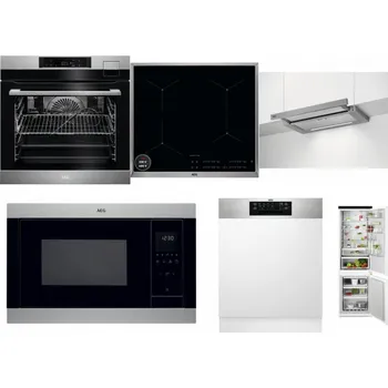 Set domácích spotřebičů AEG BSK792380M + AEG Mastery SenseBoil IAE64413XB + AEG DPE5660M + AEG Mastery MSB2547D-M + AEG FEE72706PM + AEG TSC6M181ES