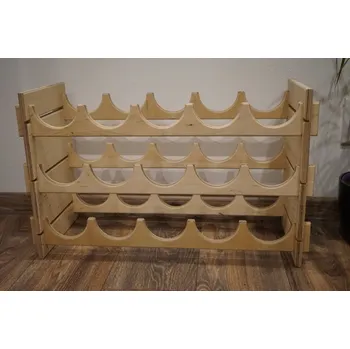 Stojan na víno Stojan na víno přírodní (bílý)