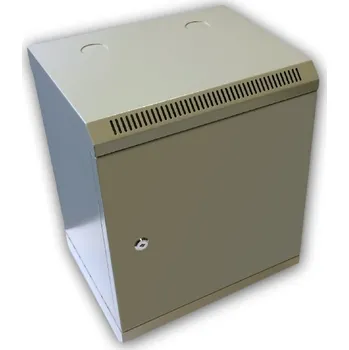 Racková skříň 10" rack jednodílný 9U/280 DATACOM šedý plech.dv.