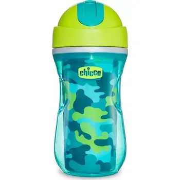 CHICCO Hrneček Sport termo s brčkem 266 ml 14m+ Zelený (06991.300G)