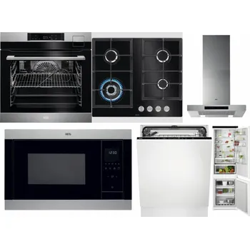 Set domácích spotřebičů AEG BSK792380M + AEG Mastery SpeedBurner HKB64420NB + AEG Mastery DBB5660HM + AEG Mastery MSB2547D-M + AEG FSK73607Z + AEG TSC6M181ES