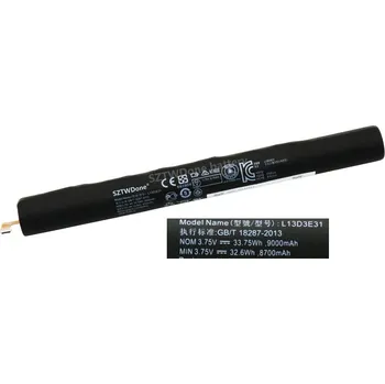 Baterie k notebooku Baterie L13C3E31 pro LENOVO YOGA 10 "B8000 B8080 60046 60047 60063 L13D3E31 B8000-F B8000-H B8080-H B8080-F