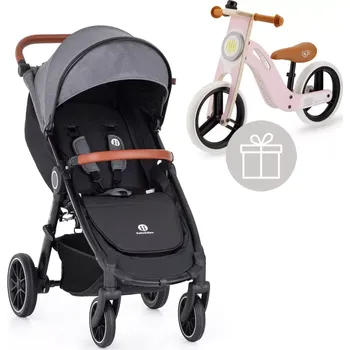 Kočárek PETITE&MARS Kočárek sportovní Street+ RWS Oak Ultimate Grey Complete + odrážedlo Uniq Pink (VP-F177283)