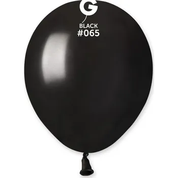 Balónek Svet balonku Balónik - metalický čierny 13 cm 100 ks