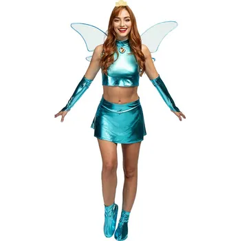 Karnevalový kostým Funiglobal - Kostým Bloom pro ženy - Winx Club - S