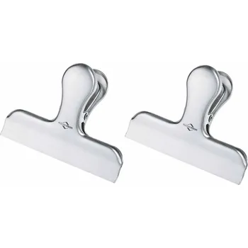 Uzamykací spony, sada 2 ks - Küchenprofi (Svěrka pro uchování čerstvosti potravin, nerez - Küchenprofi)