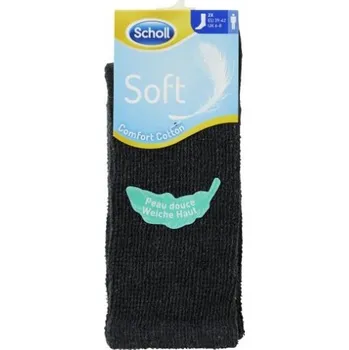 Pánské ponožky P0_0312 SOFT MIDDLE nadkotníkové bavlněné ponožky Scholl 43-46 antracit