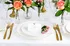 Jmenovka na stůl PartyDeco B1282-0018 svatební jmenovka 10 x 5 cm srdíčko/růžové zlato 10 ks