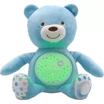 Lampička CHICCO Medvídek usínáček s projektorem a hudbou Baby Bear First Dreams modrá 0m+ (08015.20)