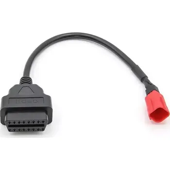 Autodiagnostika Redukce pro nové motorky s červeným EURO 5 OBD2 (diagnostika OBD MOTO EURO5)