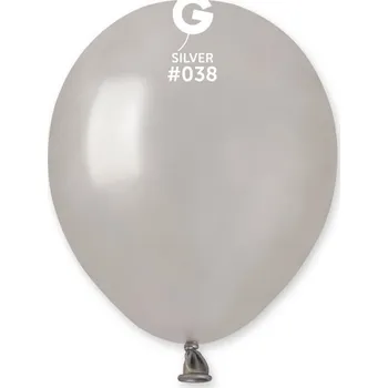Balónek Svet balonku Balónek metalický stříbrný 13 cm 100 ks