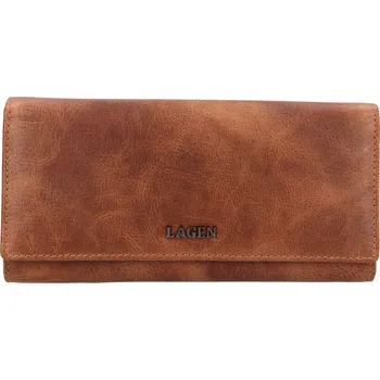 Peněženka Malá dámská kožená peněženka Lagen Dorote - koňak
