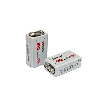 Akumulátor Li-ion Soshine 650mAh 9V v Boxu nabíjecí baterie